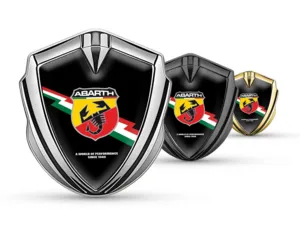 Fiat Abarth Emblem Fender Abzeichen Sportlicher Stil Glänzend